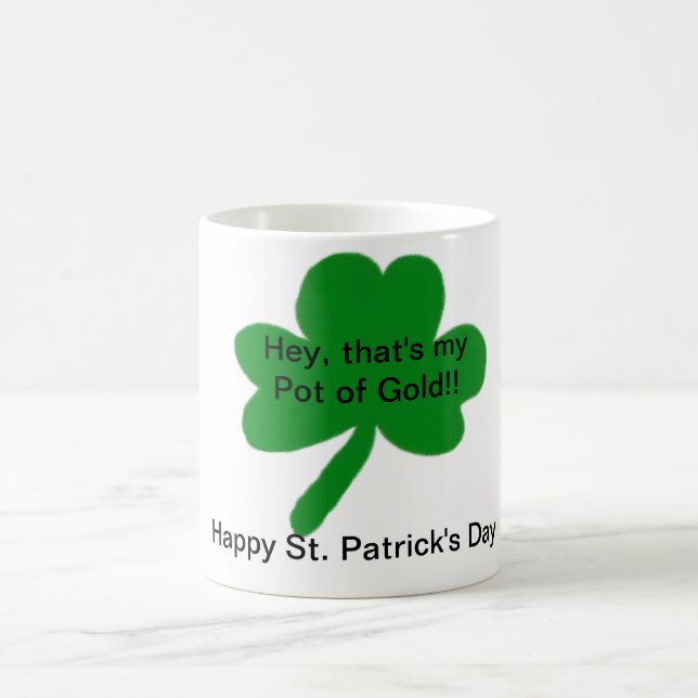 Meine Pot of Gold Happy St. Patrick's Day Tasse (Mittel)