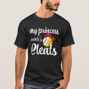 Meine Princess Wears bereinigt Baseball-Mama-Softb T-Shirt