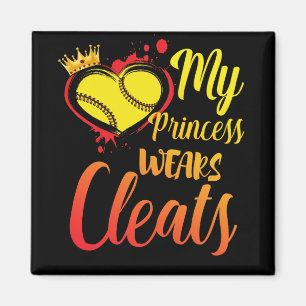 Meine Princess Wears reinigt Softball-Mama Basebal Magnet