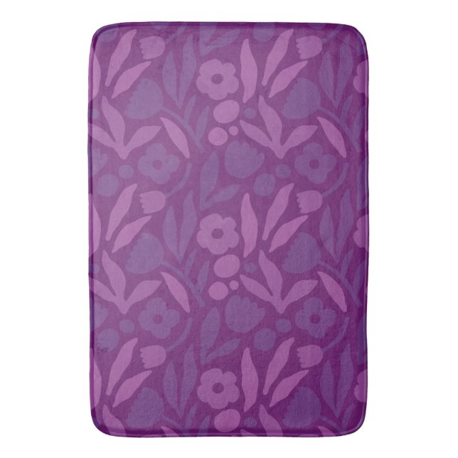 Meine Prinzessin Lieben Lila glücklich große Blume Badematte (Vorderseite Vertikal)