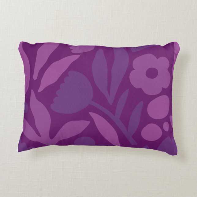 Meine Prinzessin Lieben Lila glücklich große Blume Dekokissen (Rückseite)