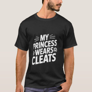 Meine Prinzessin trägt Fußball-Fan-Statue mit Stol T-Shirt