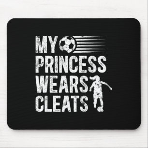 Meine Prinzessin trägt Stollen Fußballvater eines  Mousepad