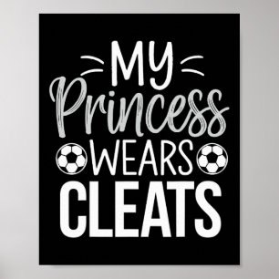 Meine Prinzessin trägt Stollen Fußballvater Poster