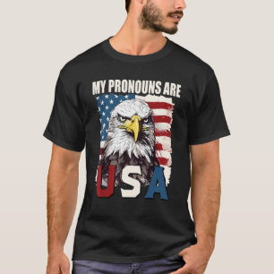 Meine Pronomen sind die US-amerikanische Flagge Pa T-Shirt