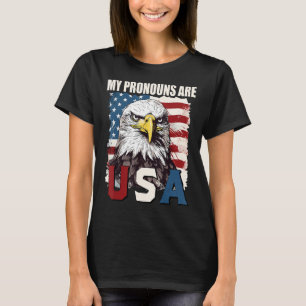 Meine Pronomen sind die US-amerikanische Flagge Pa T-Shirt