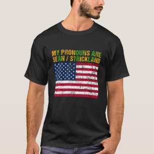 Meine Pronomen Sind Sean Strickland Vintage Amerik T-Shirt