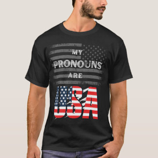 Meine Pronomen sind USA Funny T - Shirt