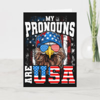 Meine Pronomen Sind Usa Patriotischer Adler Lustig