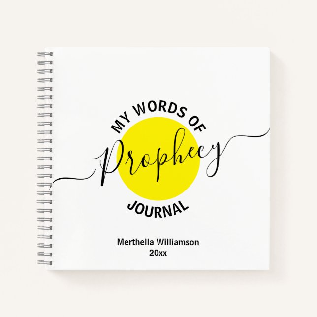 Meine Prophezeiungszeitschriften Notizbuch (Vorderseite)