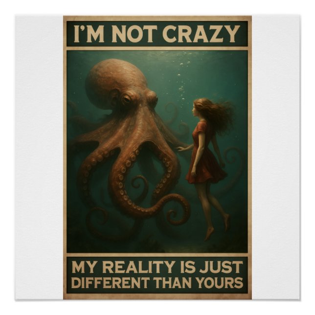 Meine Realität ist anders als deine Poster (Vorderseite)