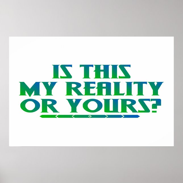 Meine Realität Poster (Vorne)