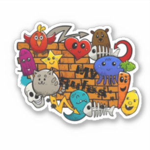 Meine Regeln Aufkleber