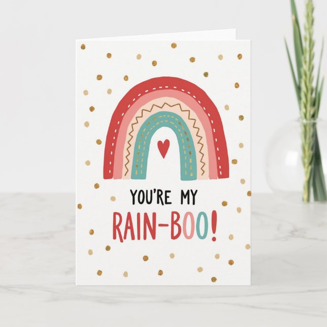 Meine Regenbogen-Liebeskarte Karte (Vorderseite)