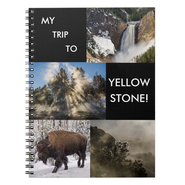 Meine Reise zum Yellowstone Nationalpark Notizblock (Vorderseite)