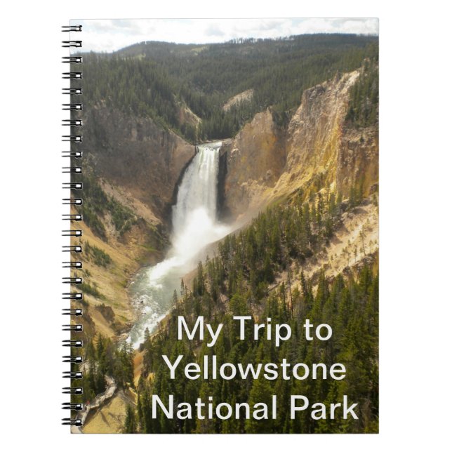Meine Reise zum Yellowstone Nationalpark Notizbuch Notizblock (Vorderseite)