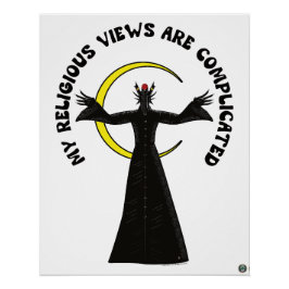 Meine religiösen Ansichten sind kompliziert Poster