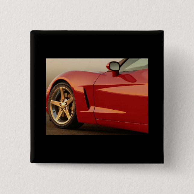 Meine rote Korvette Button (Vorderseite)