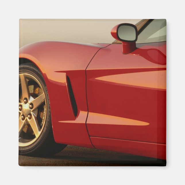 Meine rote Korvette Magnet (Vorne)