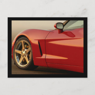 Meine rote Korvette Postkarte