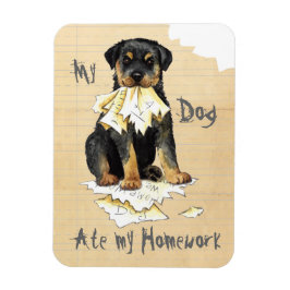 Meine Rottweiler Ate meine Hausaufgaben Magnet
