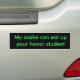 Meine Schlange kann herauf Ihren Autoaufkleber (On Car)