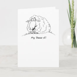 Meine schlechte Cartoon-Schafe hat die Geburtstags Karte