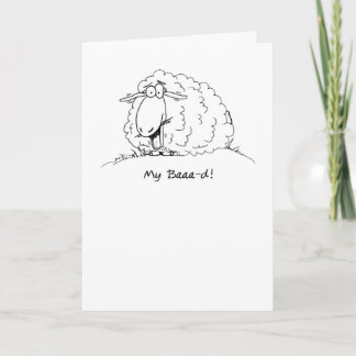 Meine schlechte Cartoon-Schafe hat die Geburtstags Karte