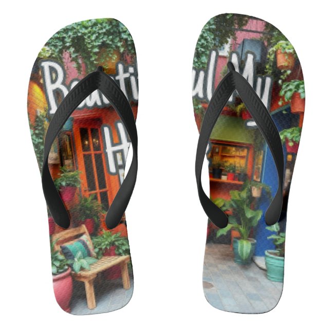 Meine schöne Zuhause Flip Flops (Fußbett)