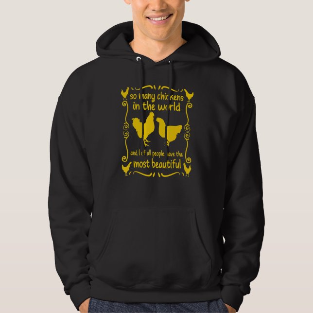Meine schönsten Hühner Hühner Geflügelzucht Hoodie (Vorderseite)