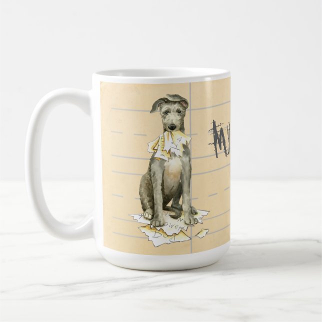 Meine schottische Deerhound Ate meine Hausaufgaben Kaffeetasse (Links)
