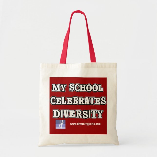 Meine Schule feiert Diversity Tragetasche (Vorne)