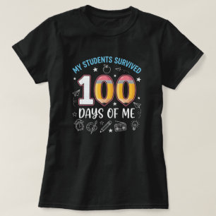 Meine Schüler haben 100 Tage mit mir überlebt, lus T-Shirt