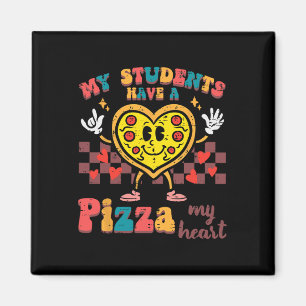 Meine Schüler haben einen Pizza-Valentinstag-Lehre Magnet