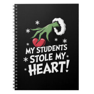 Meine Schüler haben mein Herz gestohlen Xmas Weihn Notizblock
