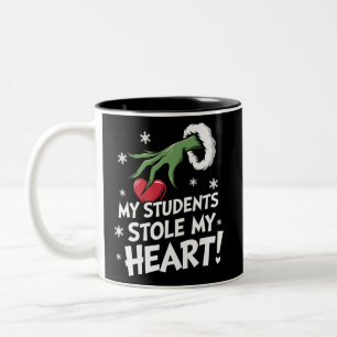 Meine Schüler haben mein Herz gestohlen Xmas Weihn Zweifarbige Tasse