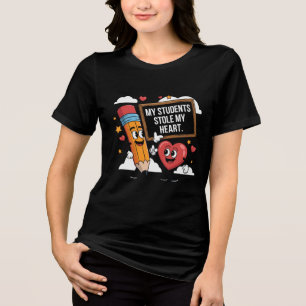 Meine Schüler haben mir Herzdesign gestohlen Tri-Blend Shirt