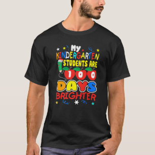 Meine Schüler im Kindergarten sind 100 Tage heller T-Shirt