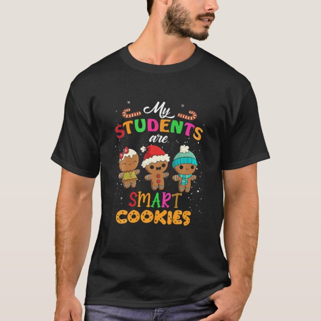 Meine Schüler Kinder sind kluge Kekse Weihnachtsle T-Shirt (Vorderseite)