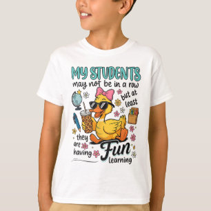 Meine Schüler mögen vielleicht nicht in einer Reih T-Shirt