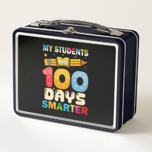 Meine Schüler sind 100 Tage smarter Lehrer Metall Brotdose