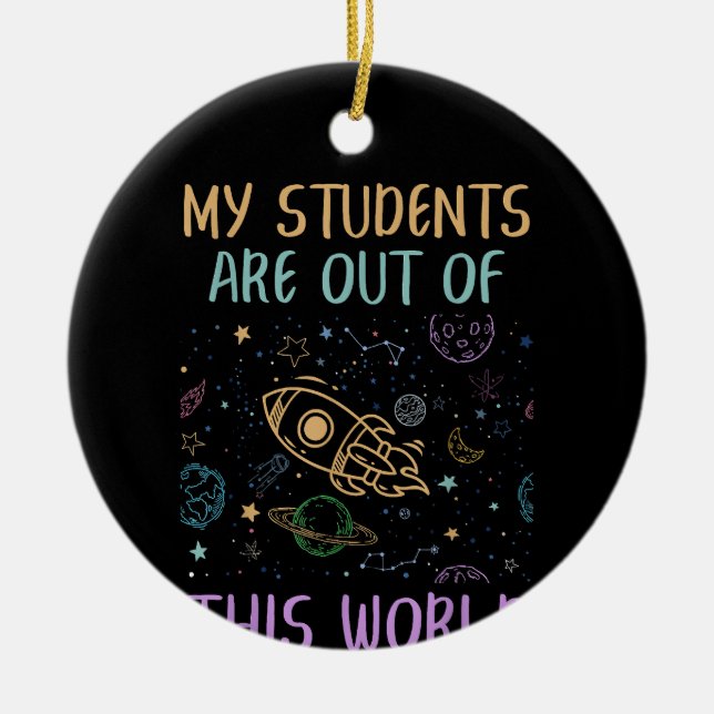 Meine Schüler sind aus diesem Lehrer Keramik Ornament (Vorne)