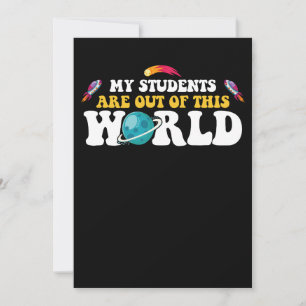 Meine Schüler sind aus dieser Welt Groovy Einladung
