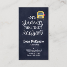 Meine Schüler sind der Grund Visitenkarte