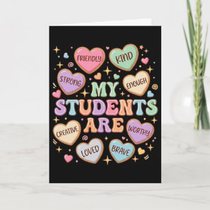 Meine Schüler sind freundliche starke Valentinsleh Karte