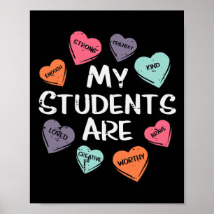 Meine Schüler sind freundliche Valentinstags-Teiln Poster