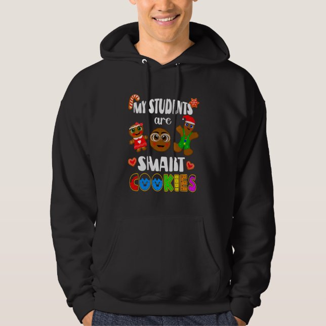 Meine Schüler sind klug, Weihnachts-Cookies Hoodie (Vorderseite)