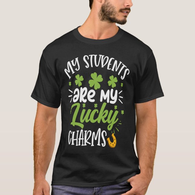 Meine Schüler sind meine Glücksbringer St Patrick T-Shirt (Vorderseite)