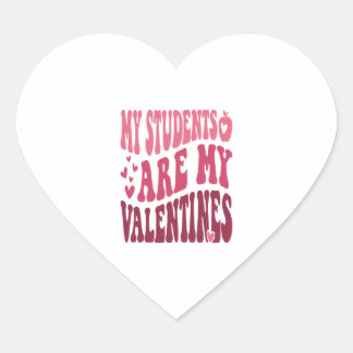Meine Schüler sind meine Valentinlehrerin Herz-Aufkleber