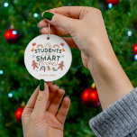 Meine Schüler sind Smart Cookies Boho Weihnachten Keramik Ornament<br><div class="desc">Fügen Sie Ihren Schulnamen zu diesem niedlichen Weihnachtskonzept "Meine Schüler sind intelligente Cookies" für Lehrer hinzu</div>